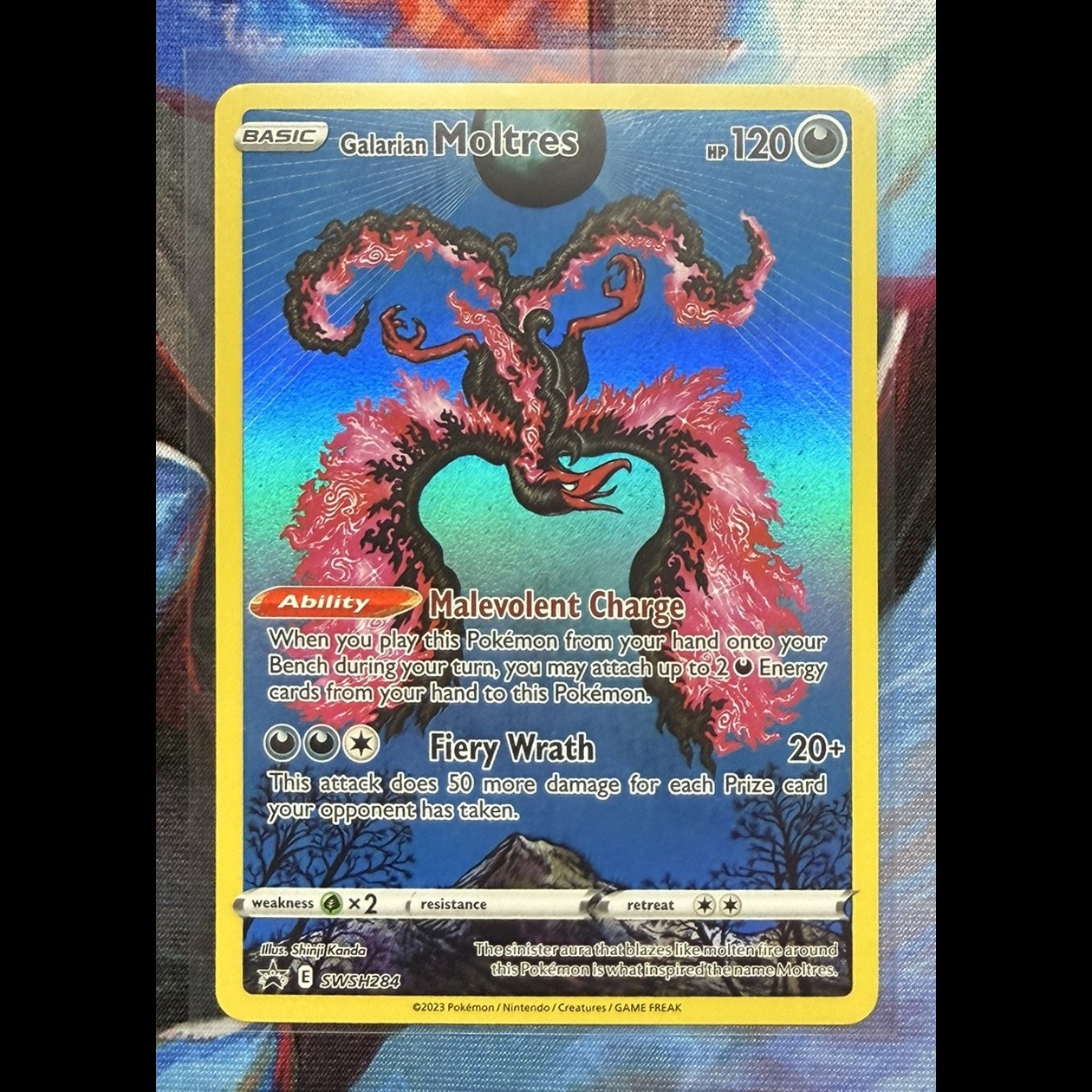 Galarian Moltres Sword & Shield Promo Cards SWSH284 Holo Pokemon NM
