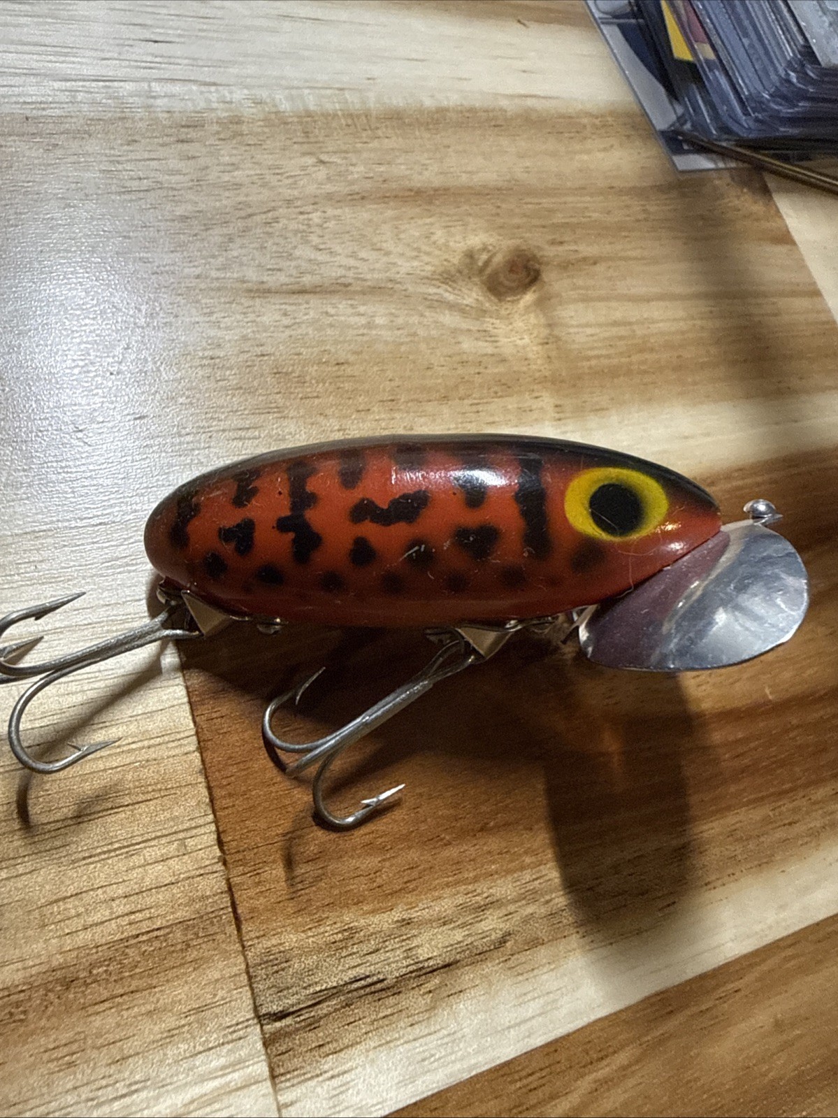 Fred Arbogast JITTERBUG 3/8oz Orange Coachdog - Rare Color