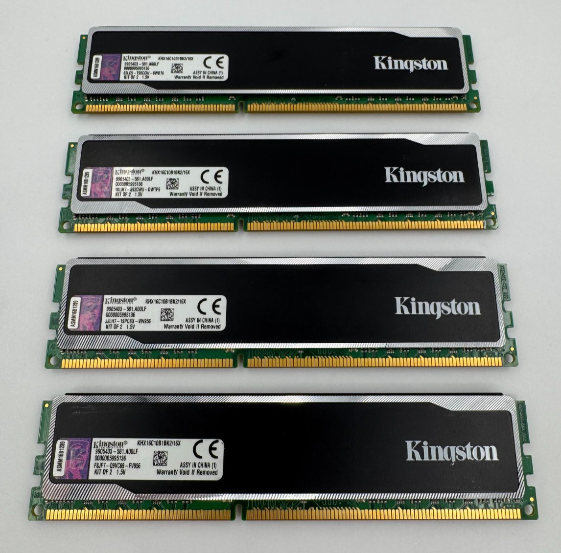 Kingston HyperX Black 32GB 4x8GB DDR3-1600 PC3-12800 KHX16C10B1BK2/16X