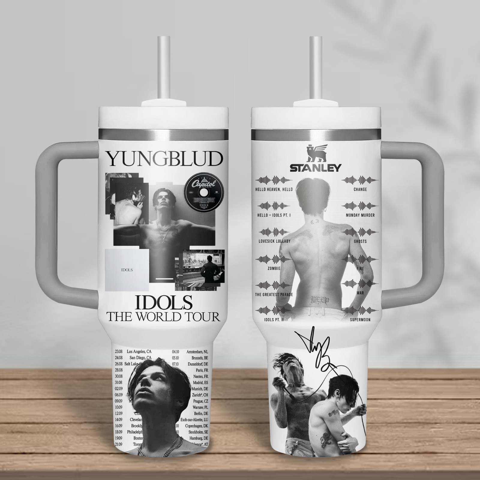 Hot Yungblud Tumbler 40Oz With Handle  Gift For Fans  NO04