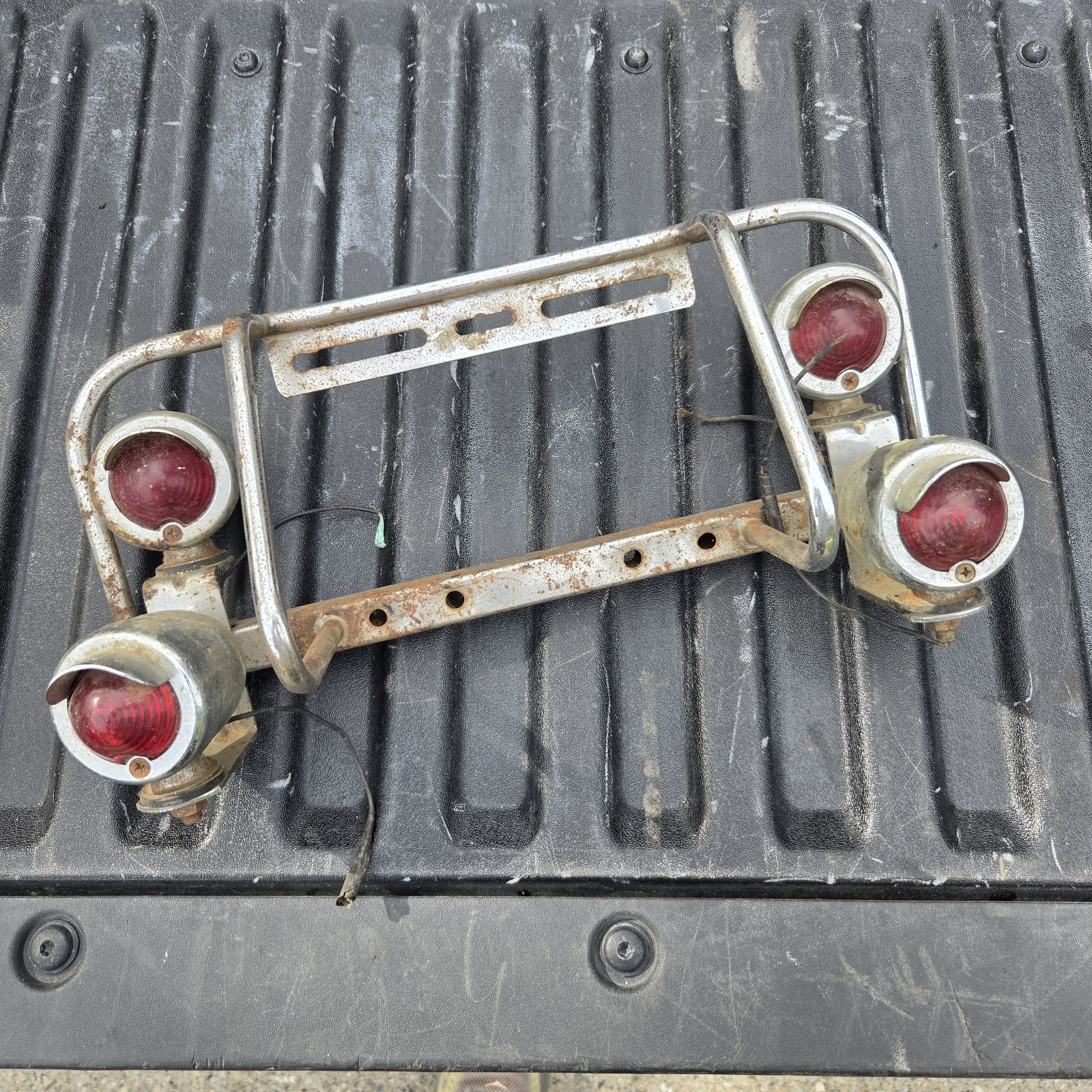 Vintage Glass Lights Harley Chopper Knucklehead Panhead Shovelhead Patina Brakes