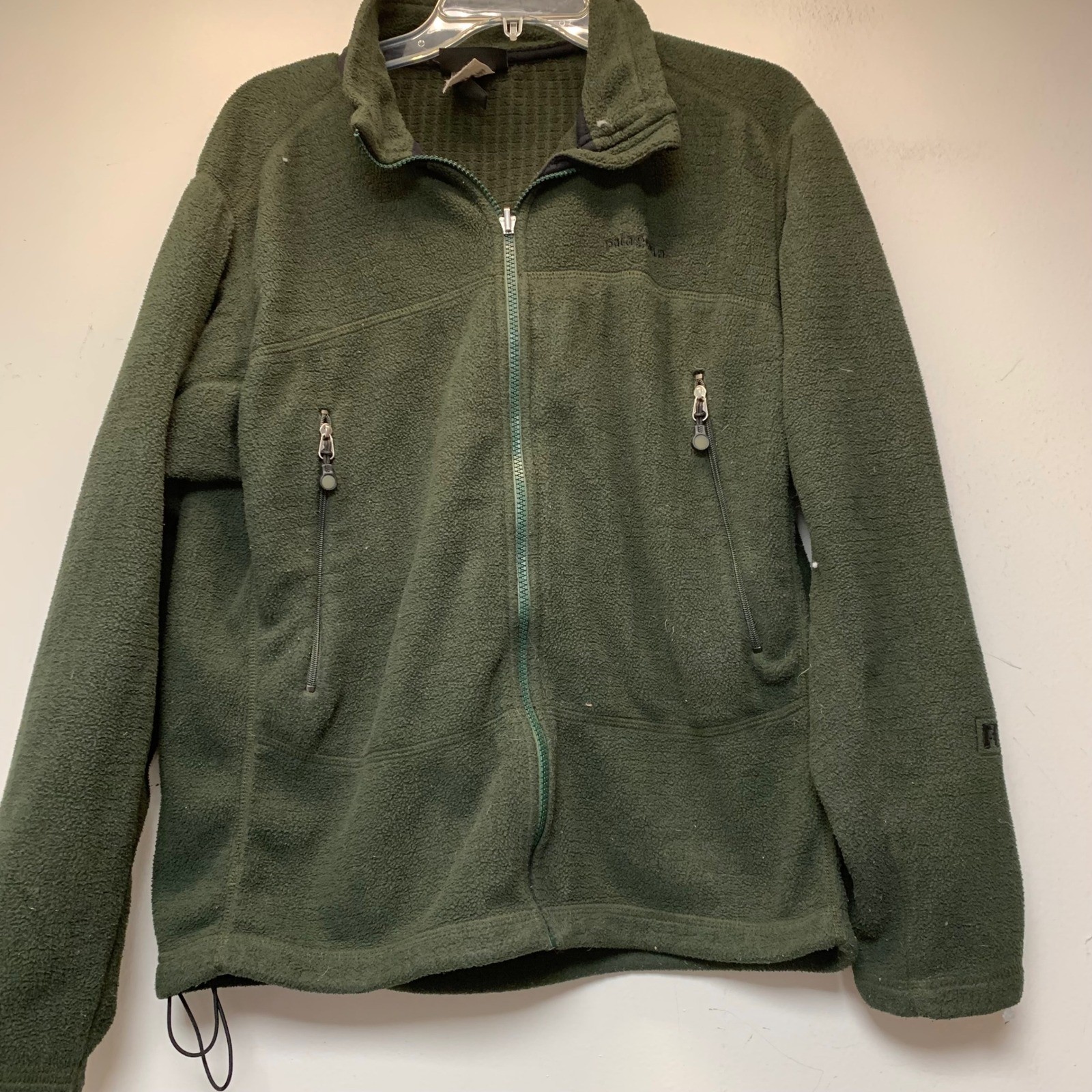 Patagonia R2 Regulator Fleece Jacket Mens M Green Full Zip Midlayer EXCELLENT