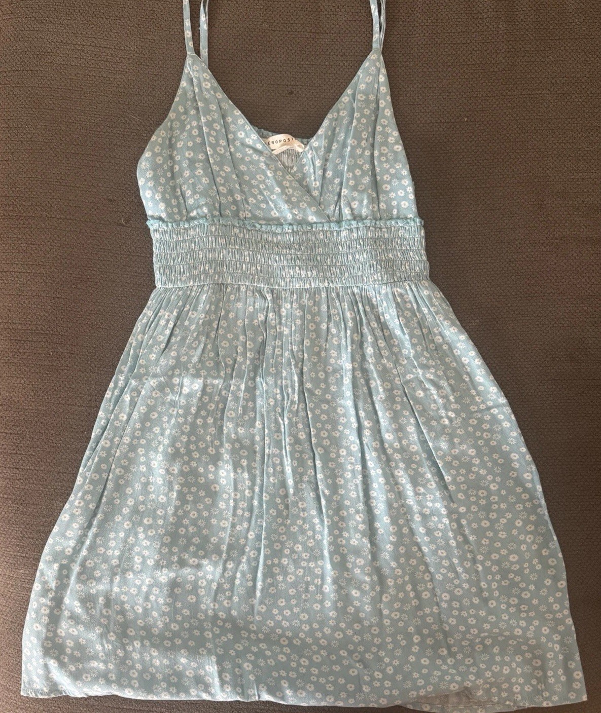 Aeropostale Blue Floral Spring Dress Size M