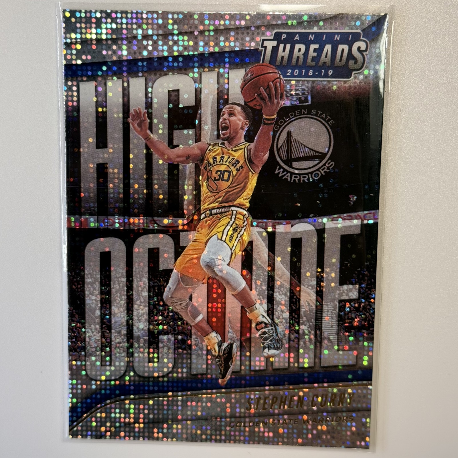2018-19 Panini Threads - High Octane Stephen Curry #6 Dazzle NM