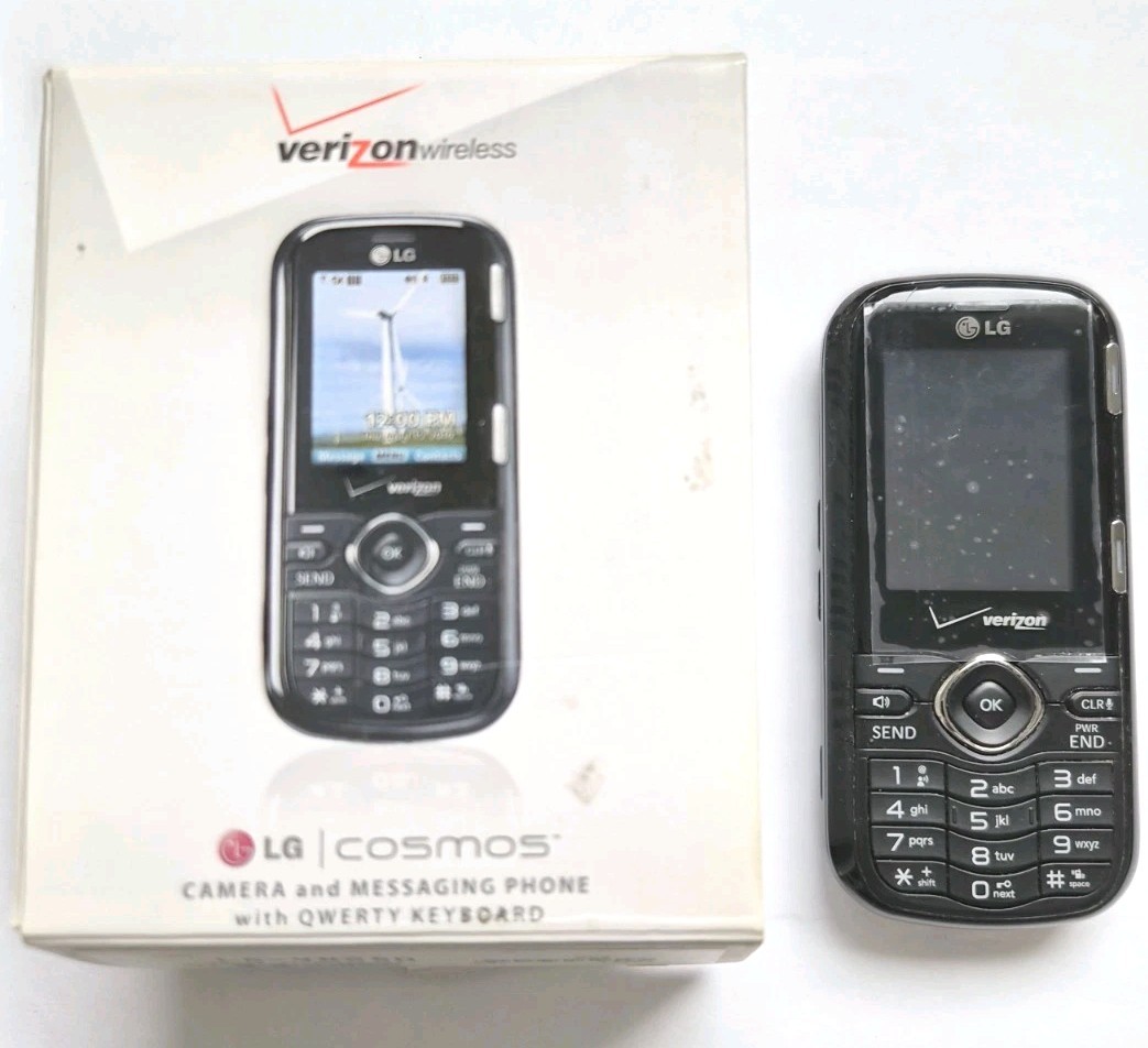VINTAGE📱 LG Cosmos VN250 – Black | Verizon | Slider Keyboard Phone | NEW