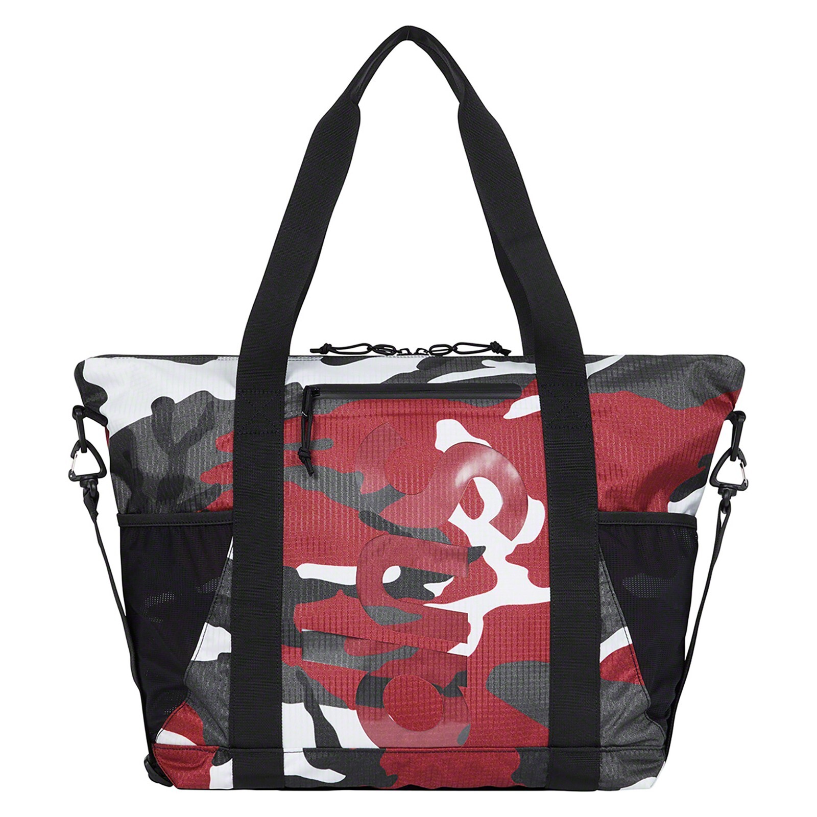 Supreme SS21 Zip Tote Bag Red Camo