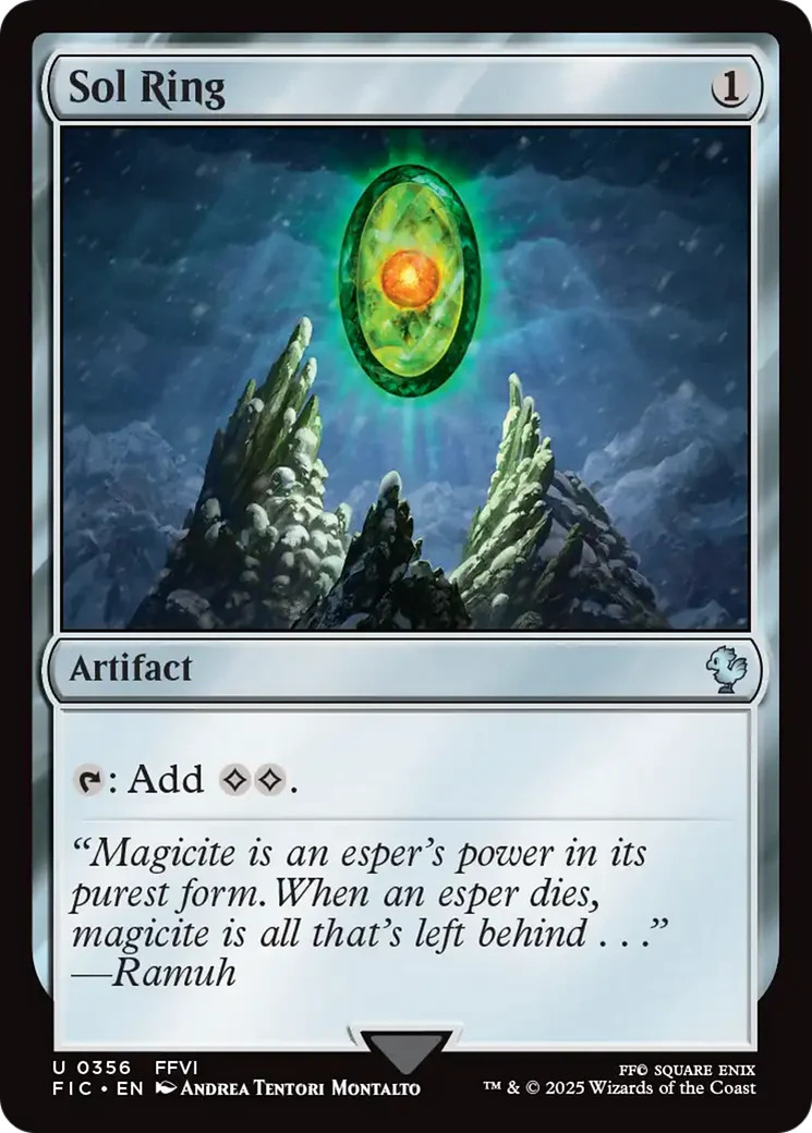 MTG Sol Ring (0356) [FINAL FANTASY Commander] Near Mint Magic