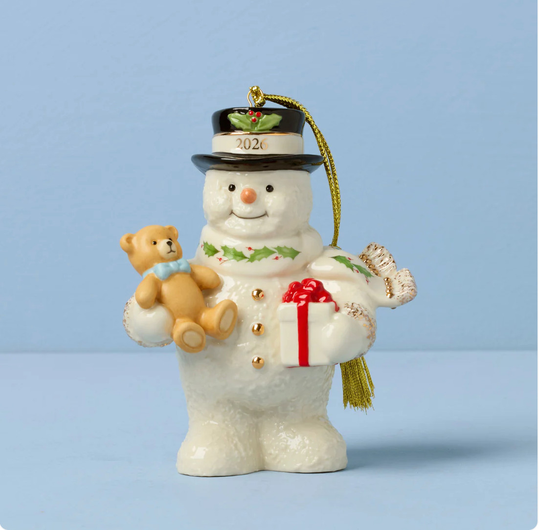 Lenox Snowman Annual Christmas Ornament New Dated 2026 898577