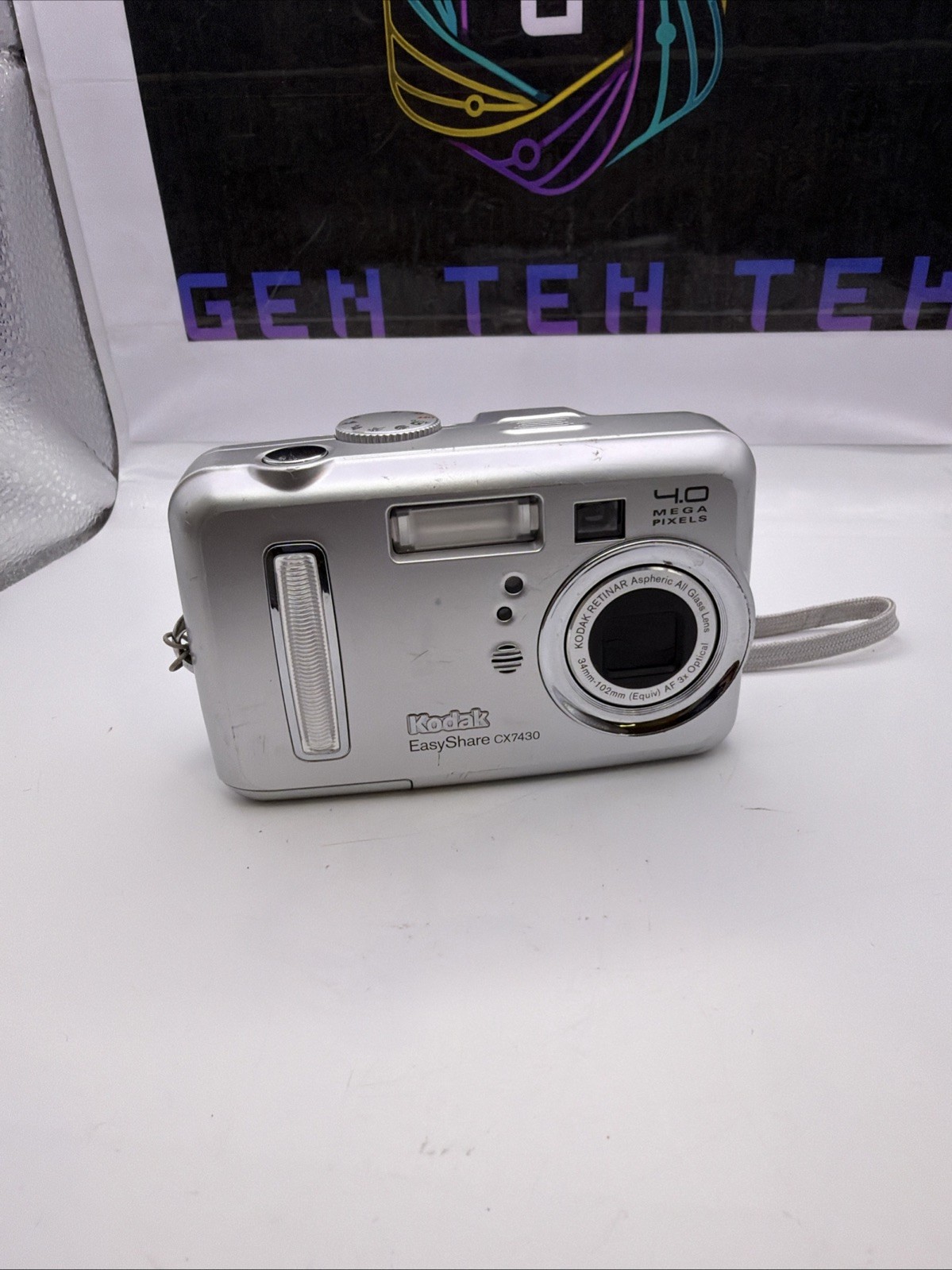 Kodak EasyShare CX7430 4MP Digital Camera Silver Tested Working Flash Works