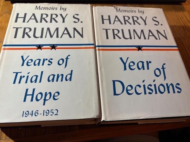President Harry Truman 2 Vol. MEMOIRS Both of these volumes are SIGNED BY TRUMAN President Harry Truman 2 Vol. MEMOIRS Both of these volumes are SIGNED BY TRUMAN
