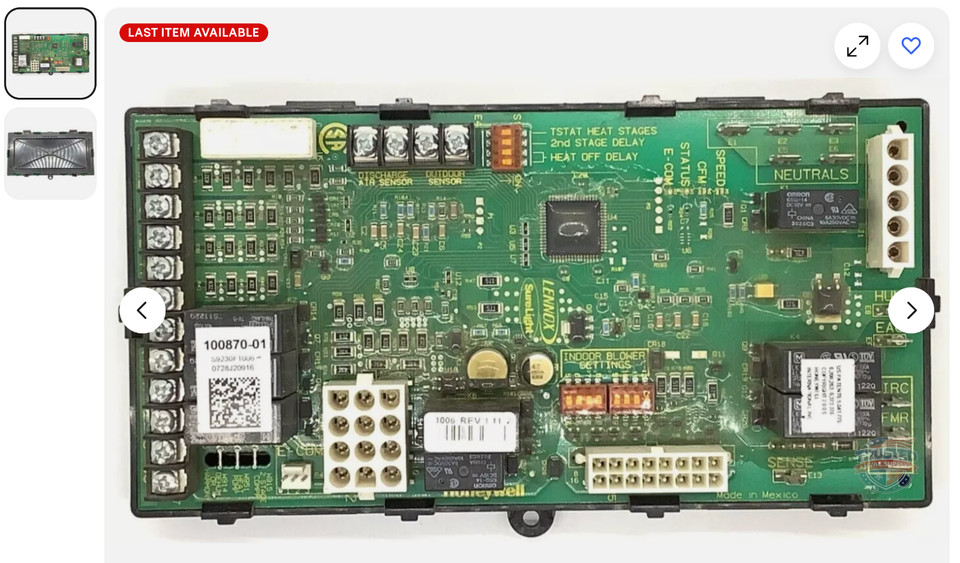 100870-01 GUARANTEED WORKING TESTED GOOD Furnace Control Circuit Board 100870-01 GUARANTEED WORKING TESTED GOOD Furnace Control Circuit Board