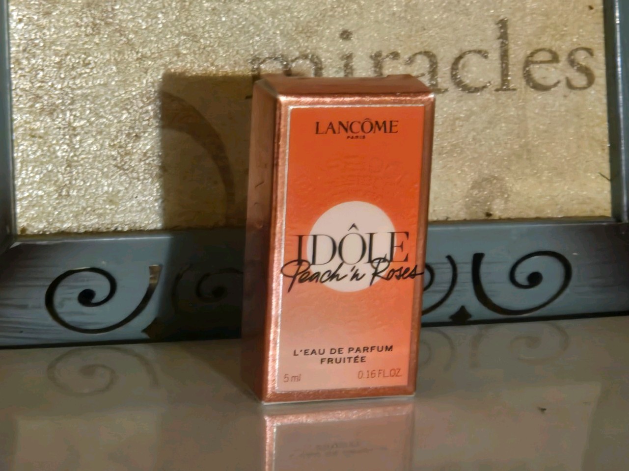 Lancôme Idôle Peach \'n Roses EDP Mini 5mL Authentic NIB Dabber