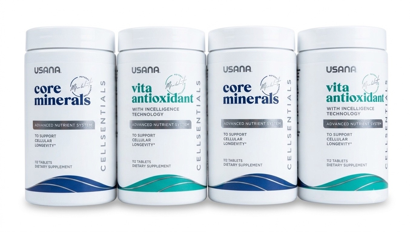 Latest upgraded USANA Cellsentials Vita Antioxidant Core Minerals 12/27  2 Sets