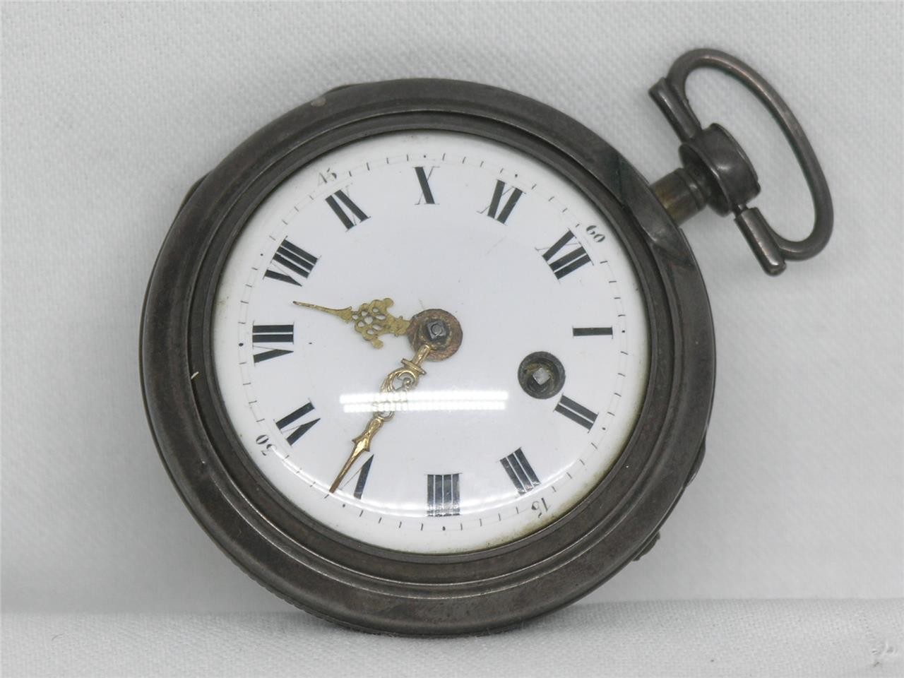 ANTIQUE 1700'S TORTOISE SHELL 53MM PAIR CASE VERGE FUSEE FRENCH POCKET WATCH