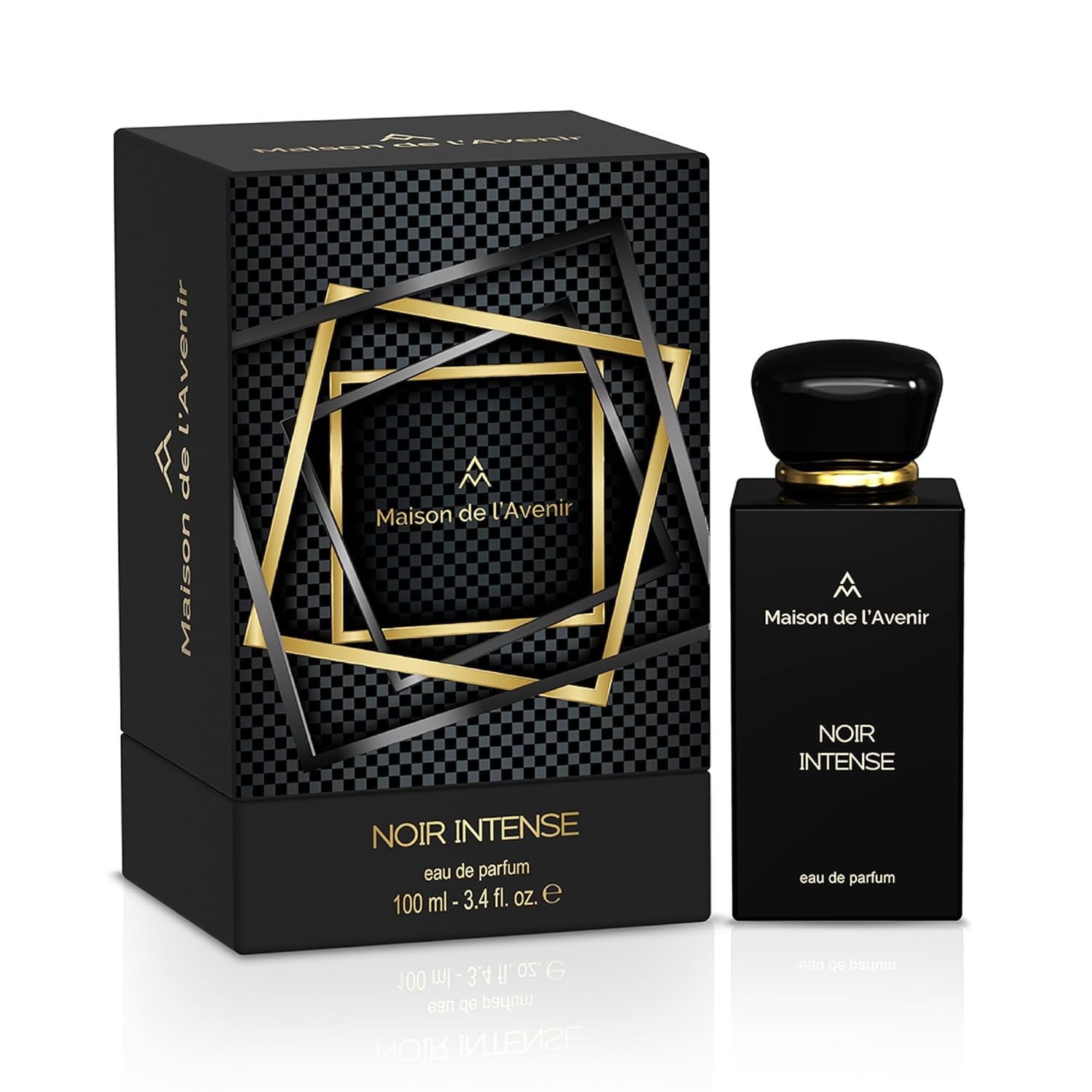Maison de l\'Avenir Noir Intense Eau de Parfum Spray for Unisex, 3.4 Fl Oz