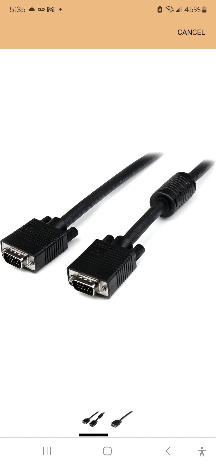 StarTech.com 40 ft. (12.2m) VGA to VGA Cable - HD15 Male to HD15 Male - Coaxial StarTech.com 40 ft. (12.2m) VGA to VGA Cable - HD15 Male to HD15 Male - Coaxial