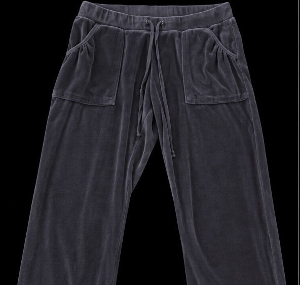 Juicy Couture Brown Velour Track Pants 2000s Vintage Mcbling Size Medium