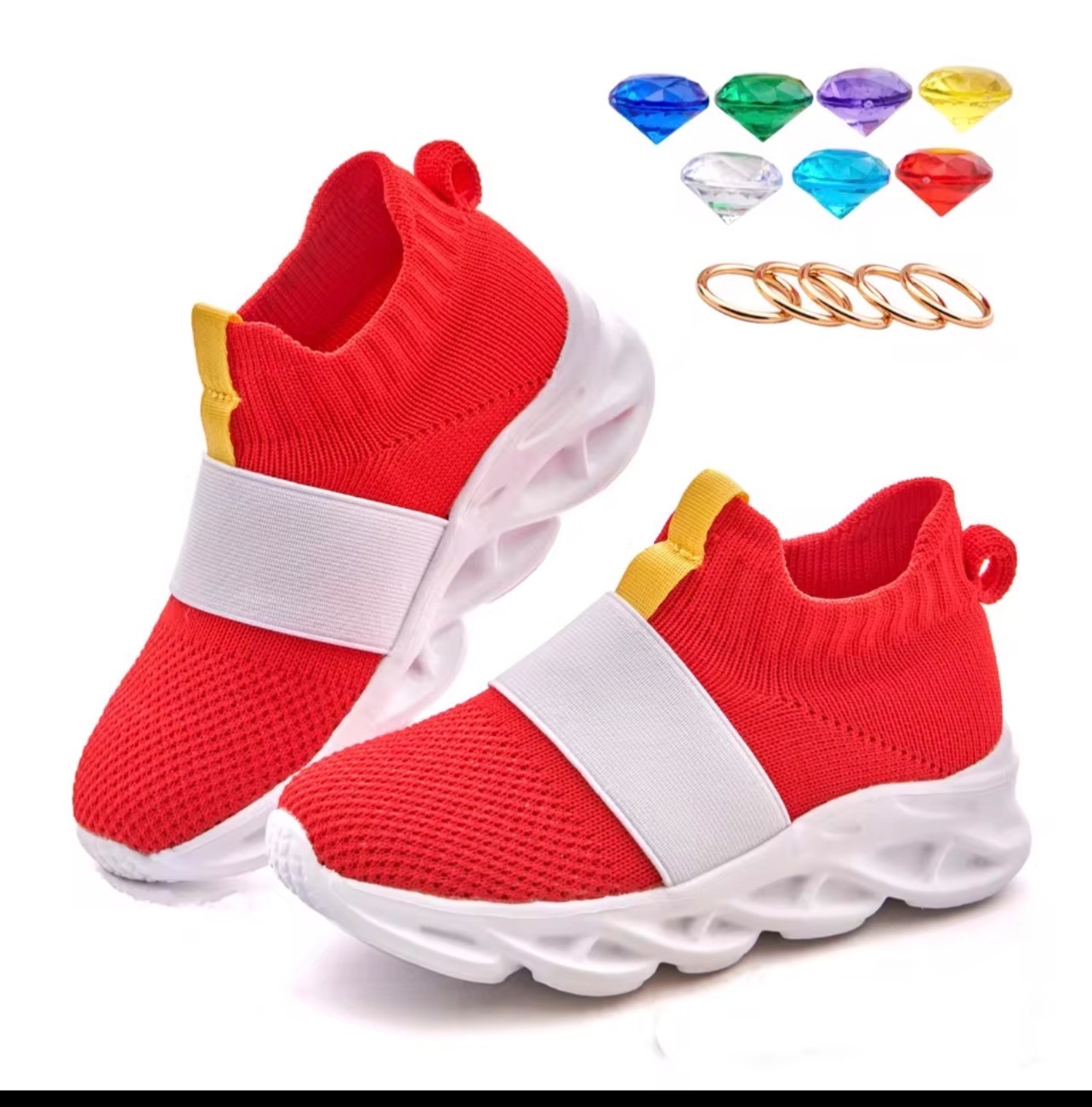 Red Sonic Costume Shoes