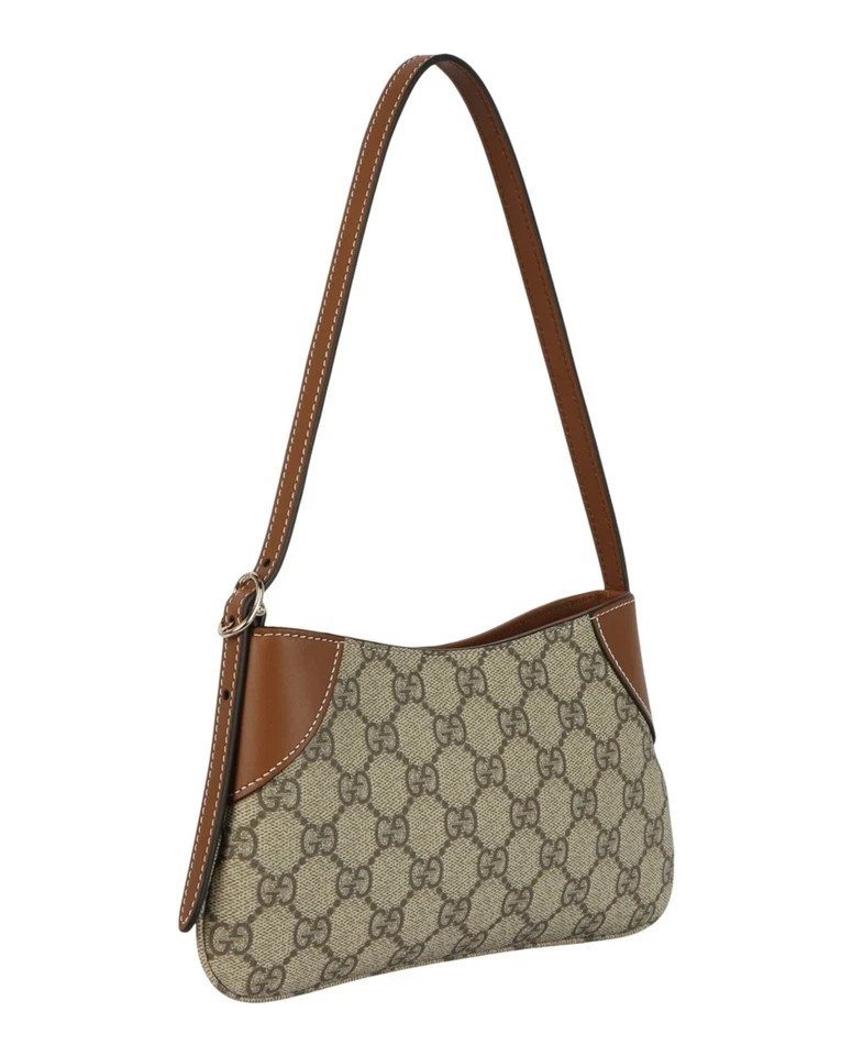 Gucci Womens GG Emblem Small Shoulder Bag Gucci Womens GG Emblem Small Shoulder Bag