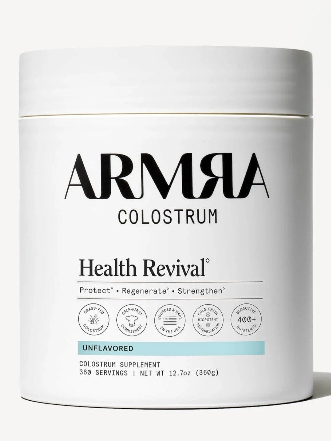 ARMRA Bovine Colostrum Unflavored Powder 360 Servings | Immune & Gut Support