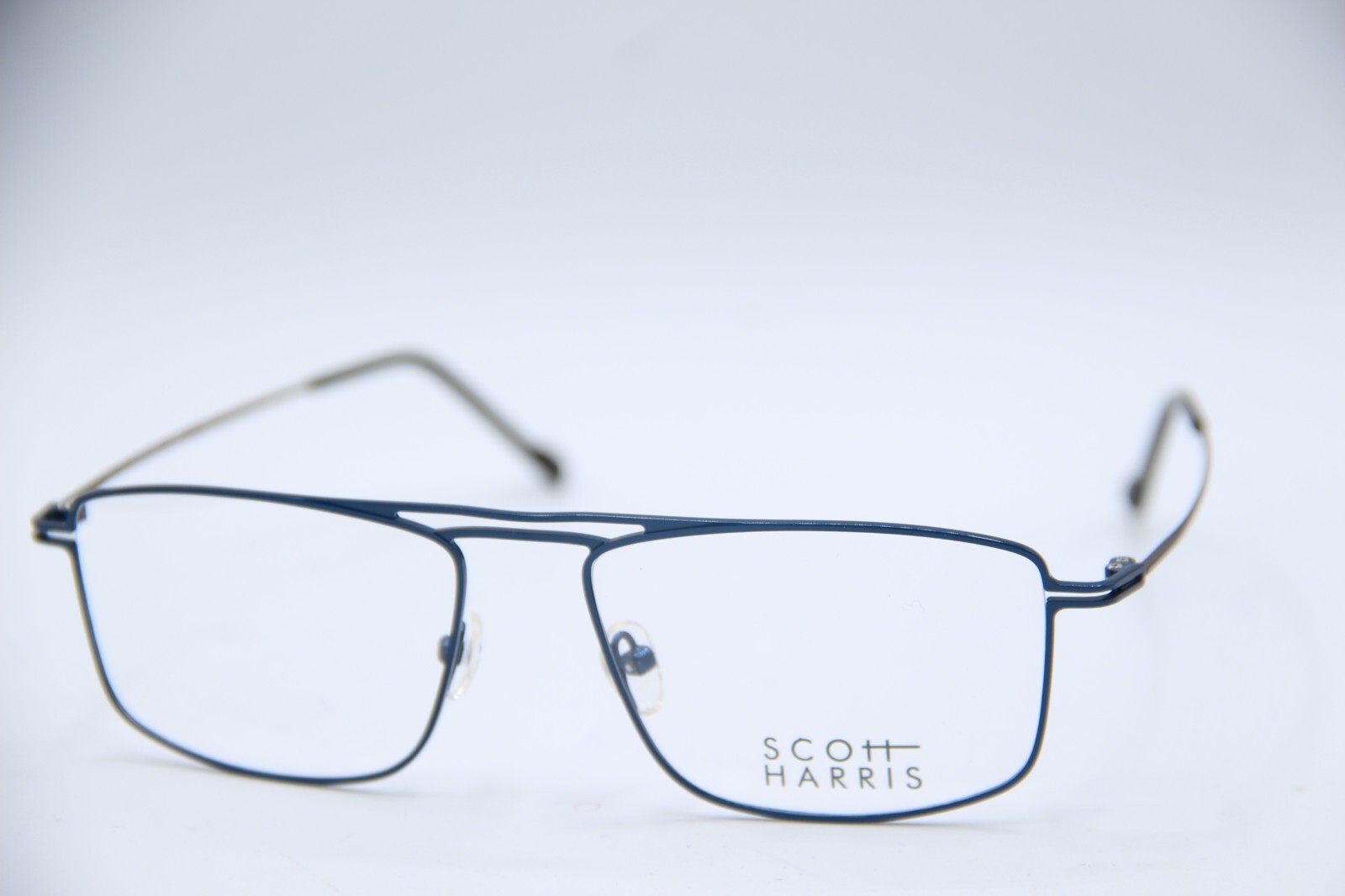 NEW SCOTT HARRIS SH-740 DARK BLUE BROWN AUTHENTIC DESIGNER EYEGLASSES 55-16
