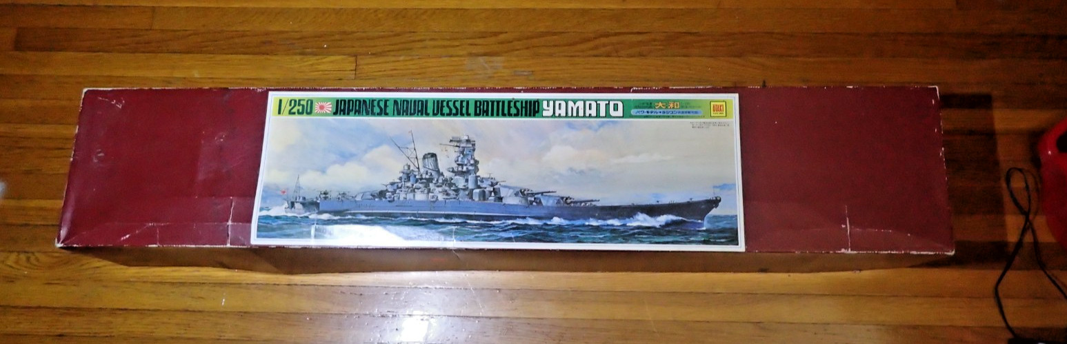 Vintage 1978 Otaki 1/250 Scale Japanese Naval Battleship Yamato OT1-40-9800