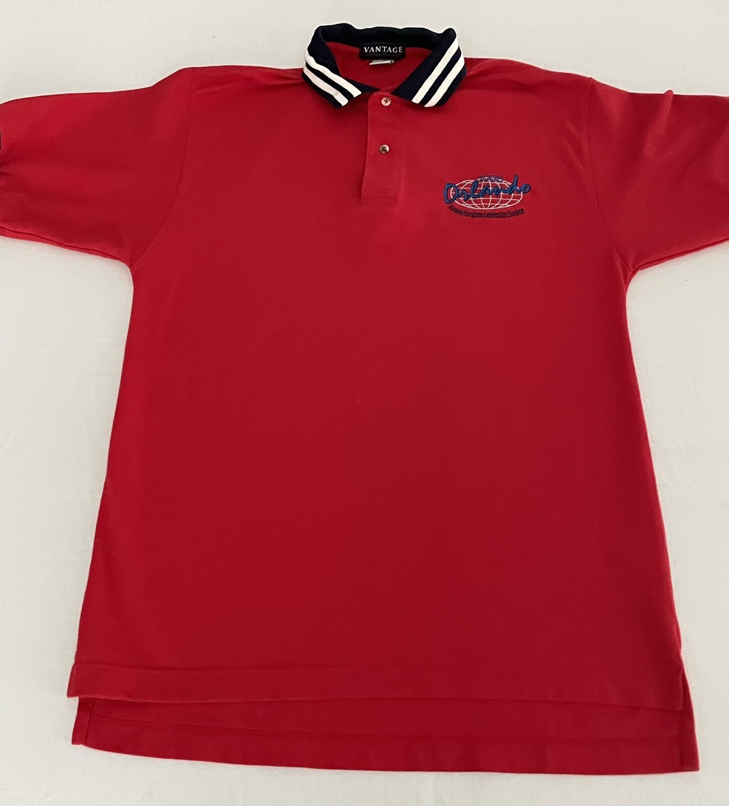 Vintage Amway 1998 European Leadership Seminar Polo Shirt Red M 1223