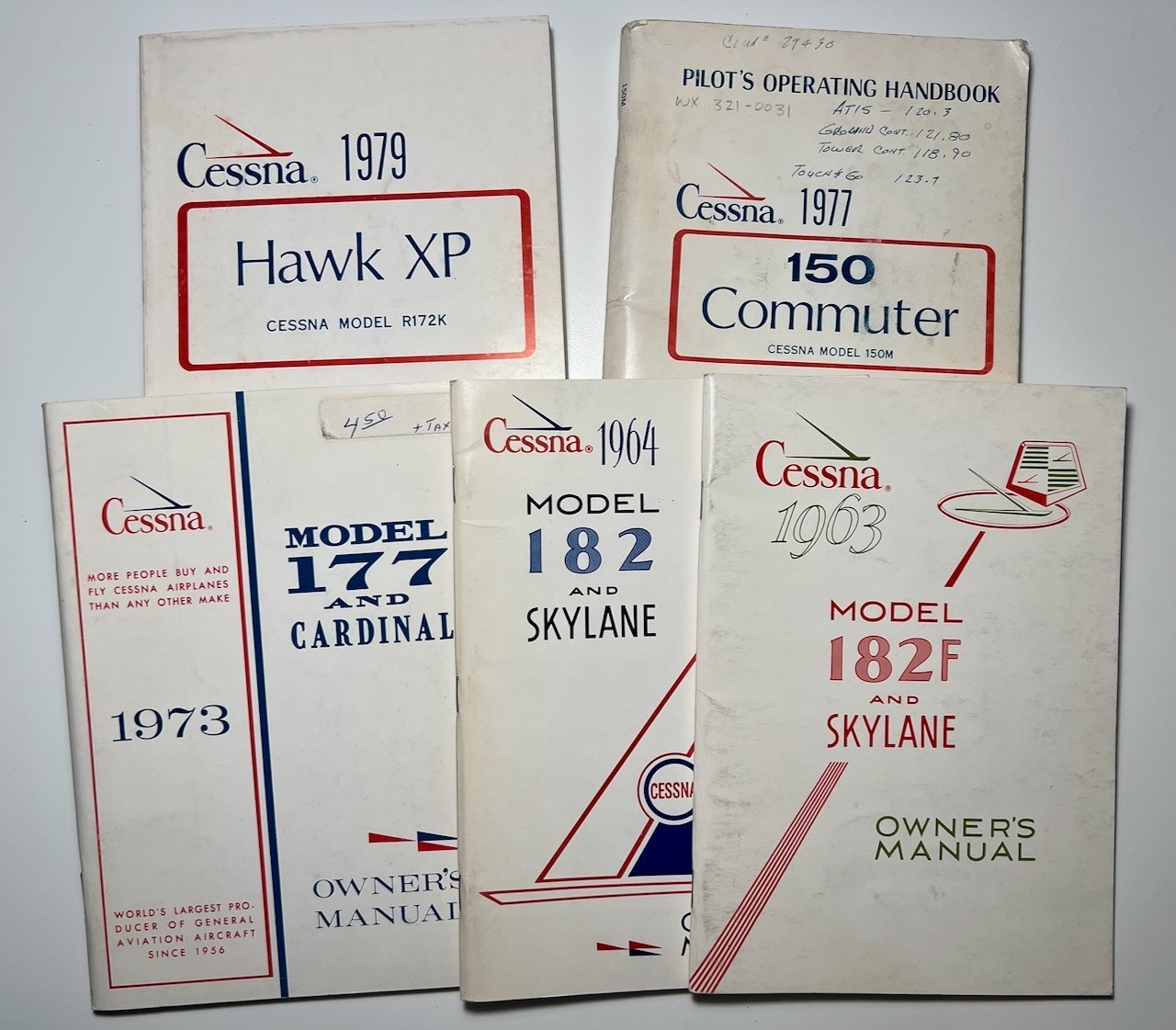 Lot 5 Cessna Owner’s Manual 1963-1979 Aviation Operating Handbook Aircraft Plane