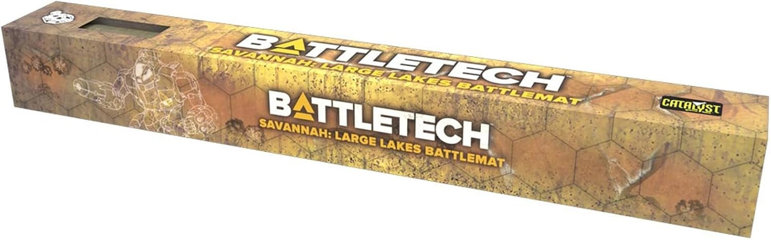BattleTech: Neoprene Battle Mat: Savannah Large Lakes