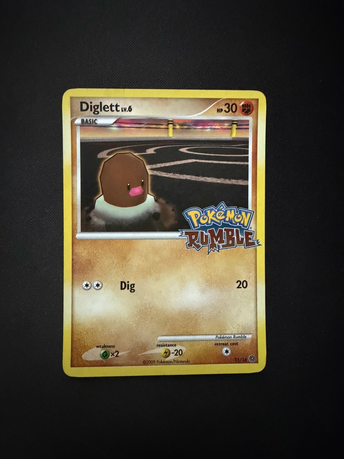 2009 Pokemon Diglett 11/16 Pokemon Rumble TCG Card 2009 Pokemon Diglett 11/16 Pokemon Rumble TCG Card