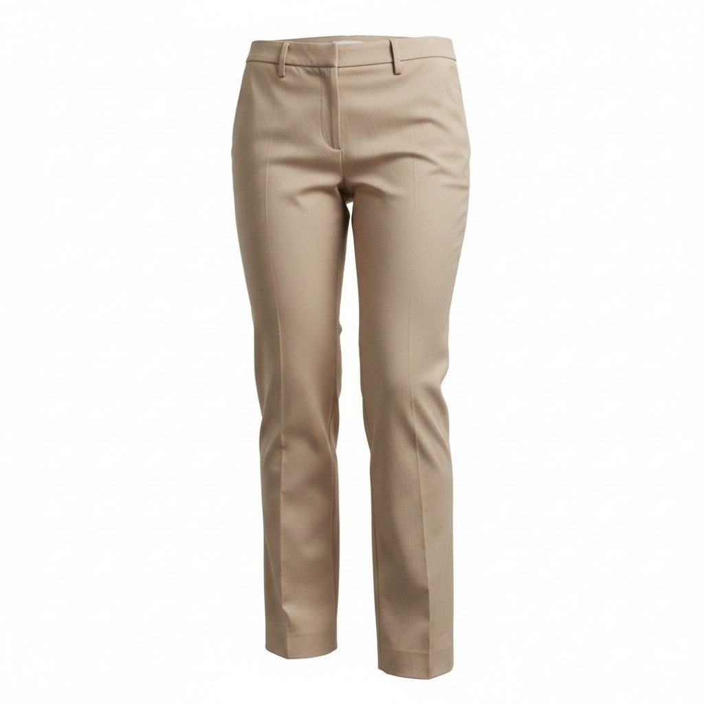 Chico\'s Stretch Slub Sateen Chic Pant Women 1.5 Peach Pink Oregon Sunstone