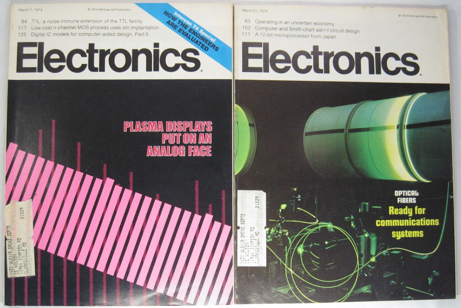 McGraw-Hill Vintage Electronics Magazine March 1974 Vol 47 Issue No 5 & 6