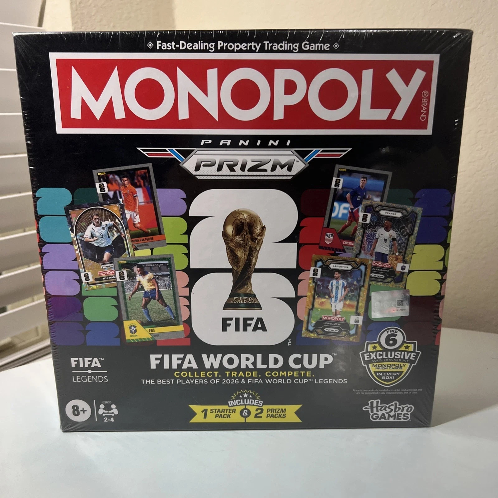 2026 Prizm Soccer Monopoly FIFA World Cup Game Board NEW SEALED