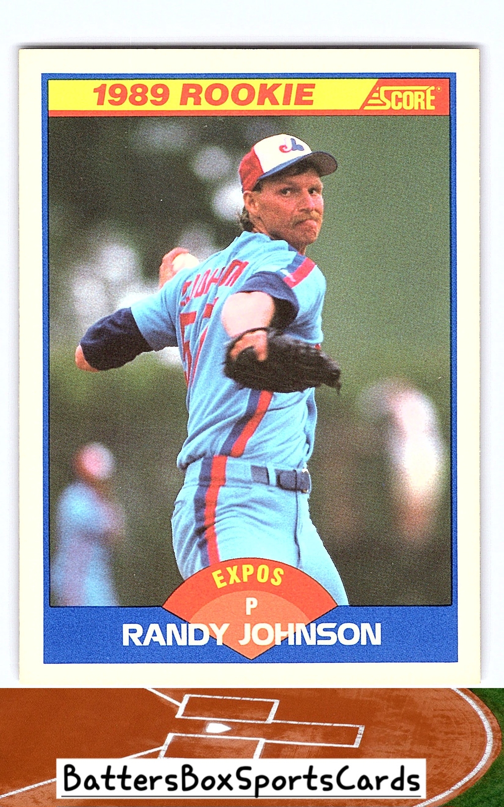1989 Score #645 Randy Johnson RC