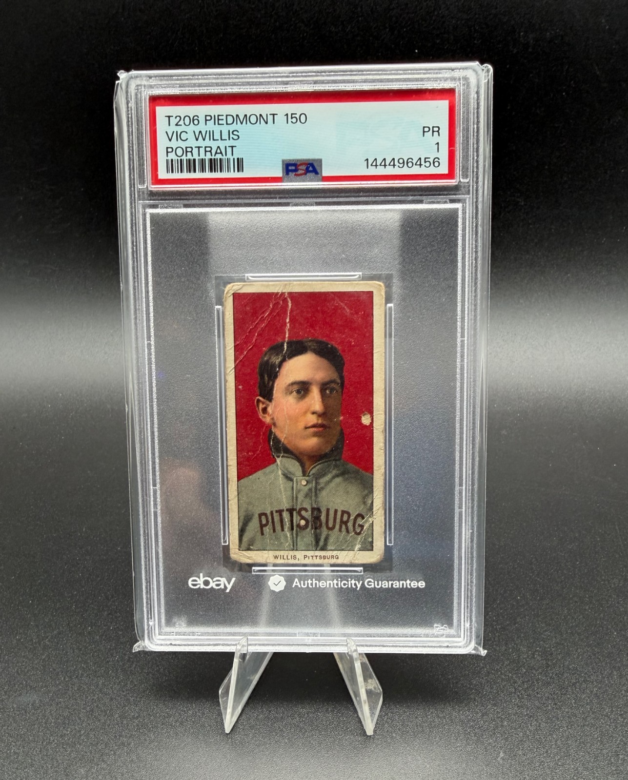 1909-11 T206 Vic Willis Portrait Piedmont 150 PSA 1 Pittsburg HOF Tobacco Card 1909-11 T206 Vic Willis Portrait Piedmont 150 PSA 1 Pittsburg HOF Tobacco Card