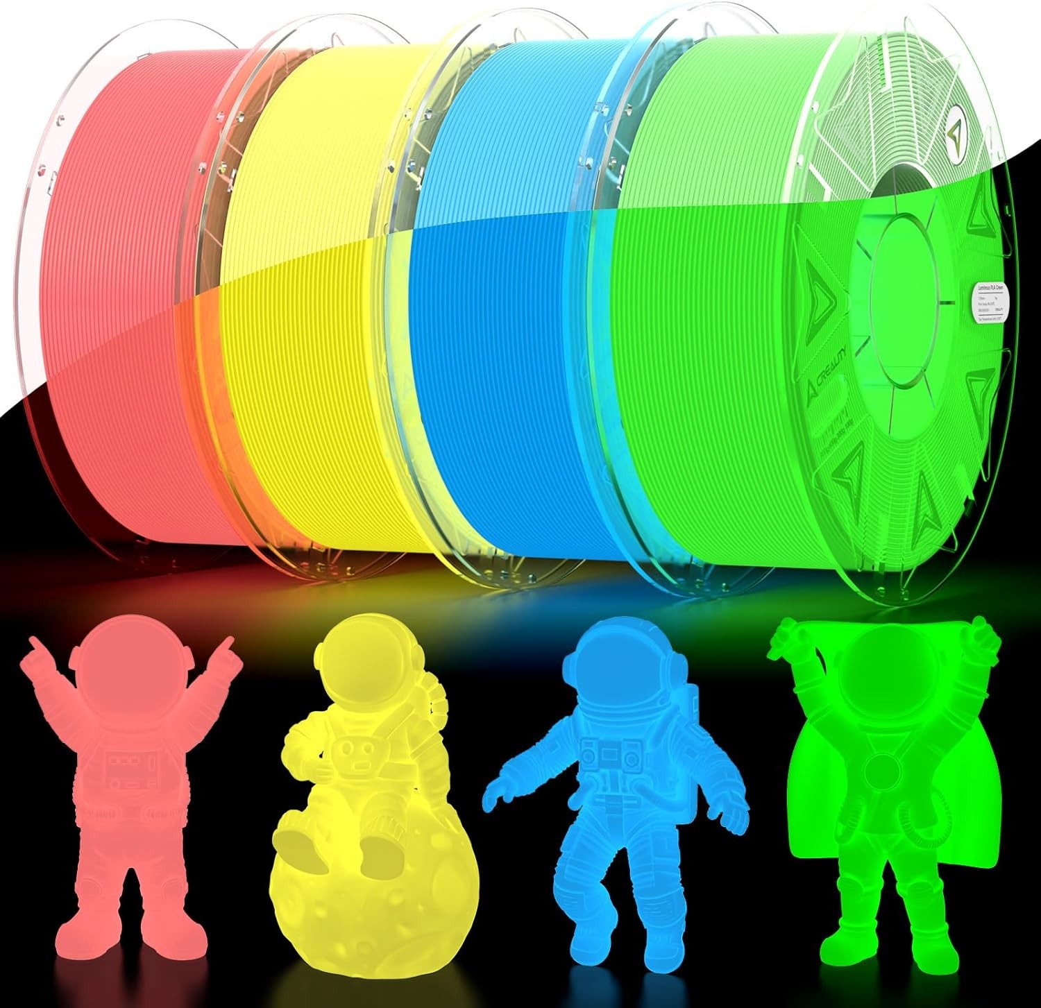 4KG Creality Hyper Luminous PLA 3D Printer Filament Glow in The Dark 1.75mm 1KG 4KG Creality Hyper Luminous PLA 3D Printer Filament Glow in The Dark 1.75mm 1KG