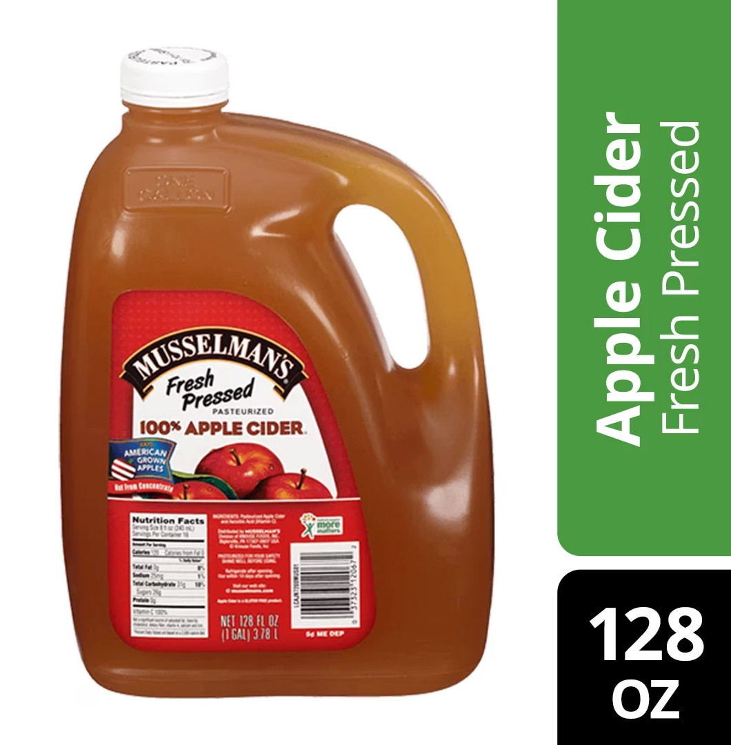Musselman\'s Fresh Pressed 100% Apple Cider, 128 Fl. Oz. 