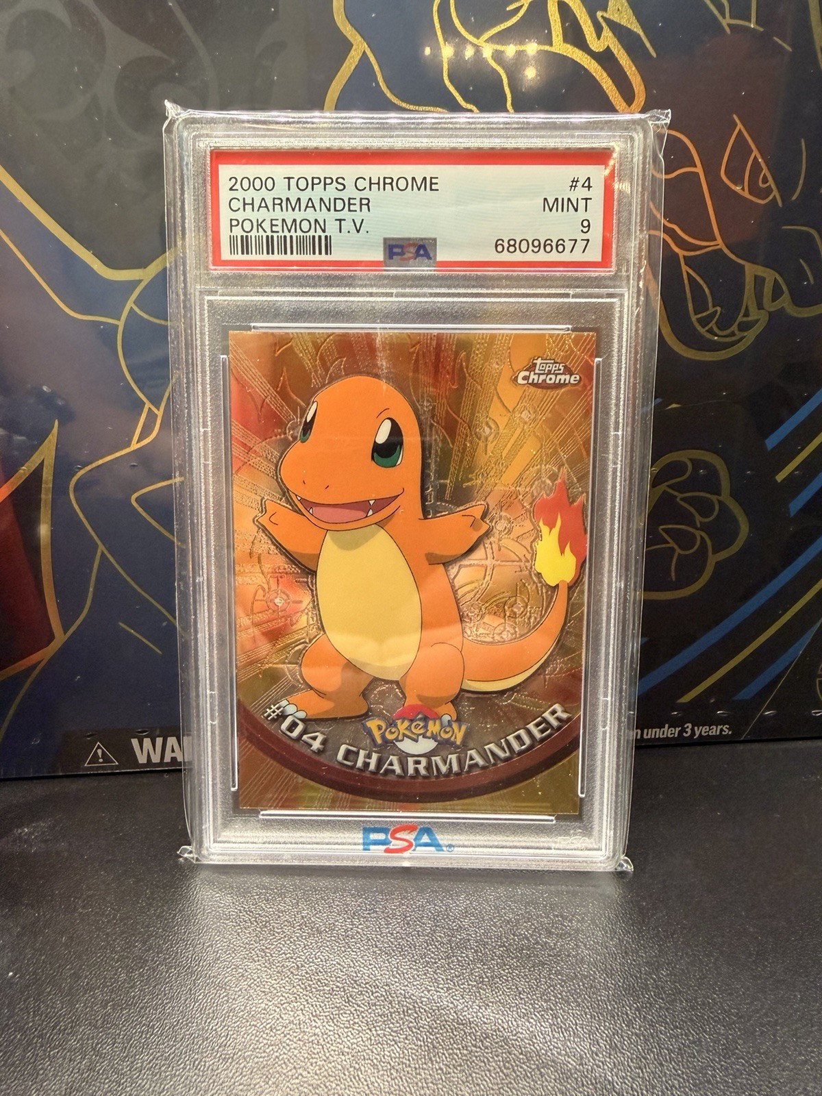 2000 Topps Chrome Pokemon T.V. Charmander #4 PSA 9 2000 Topps Chrome Pokemon T.V. Charmander #4 PSA 9