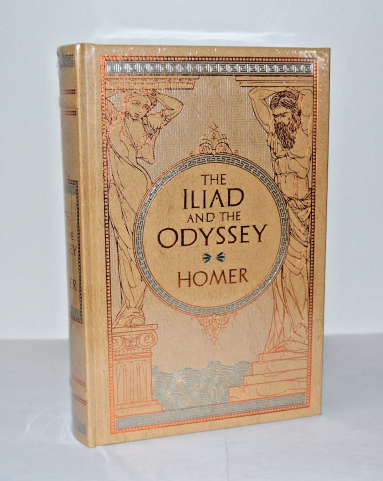 NEW  Iliad and Odyssey by Homer Sealed Leather Bound Collectible Gift