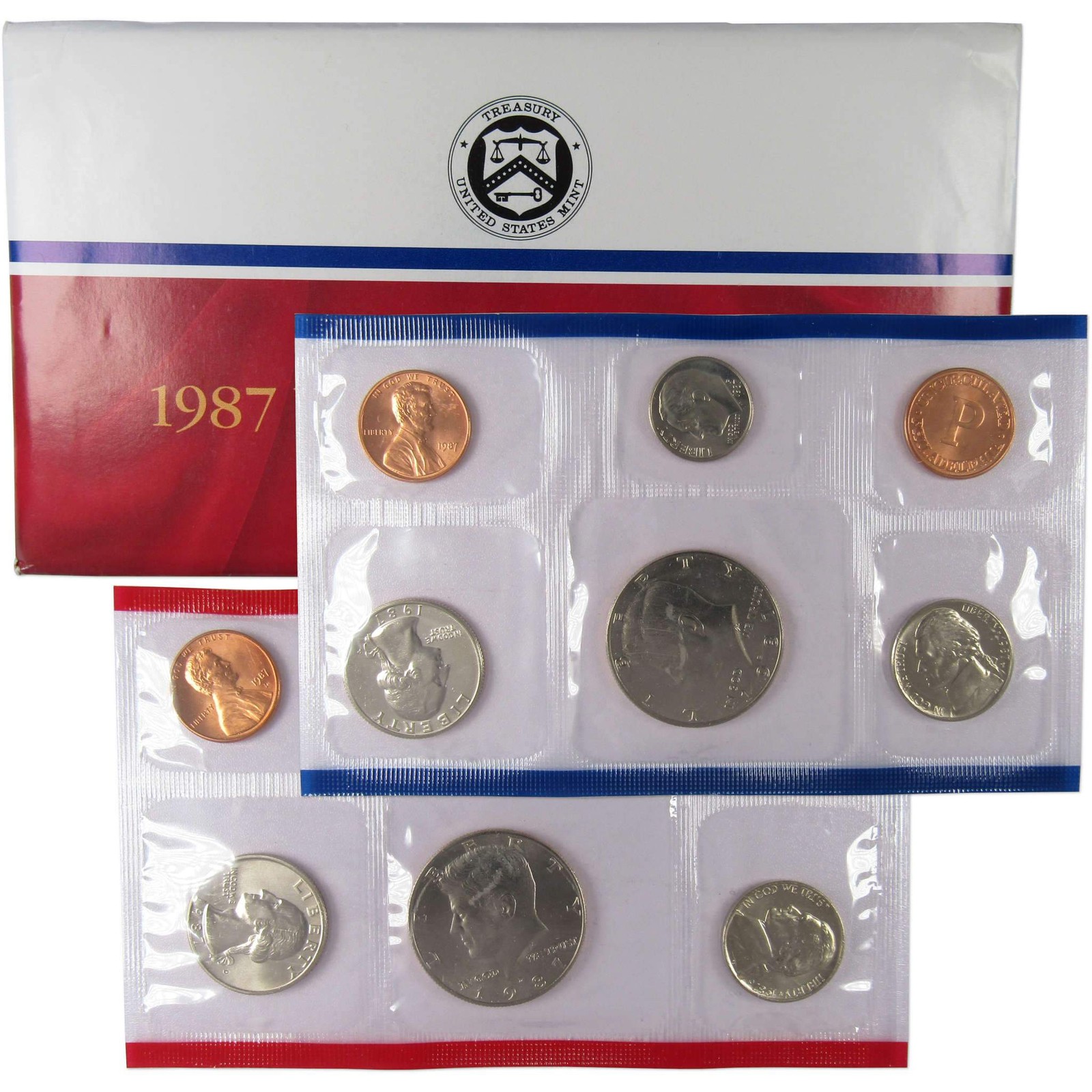 1987 Uncirculated Coin Set U.S Mint Original Government Packaging OGP 1987 Uncirculated Coin Set U.S Mint Original Government Packaging OGP