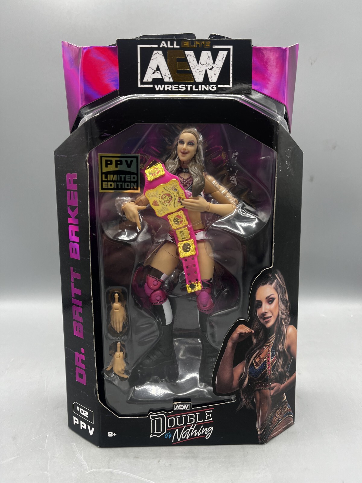 All Elite Wrestling AEW PPV Limited Edition Double or Nothing Dr Britt Baker NEW All Elite Wrestling AEW PPV Limited Edition Double or Nothing Dr Britt Baker NEW