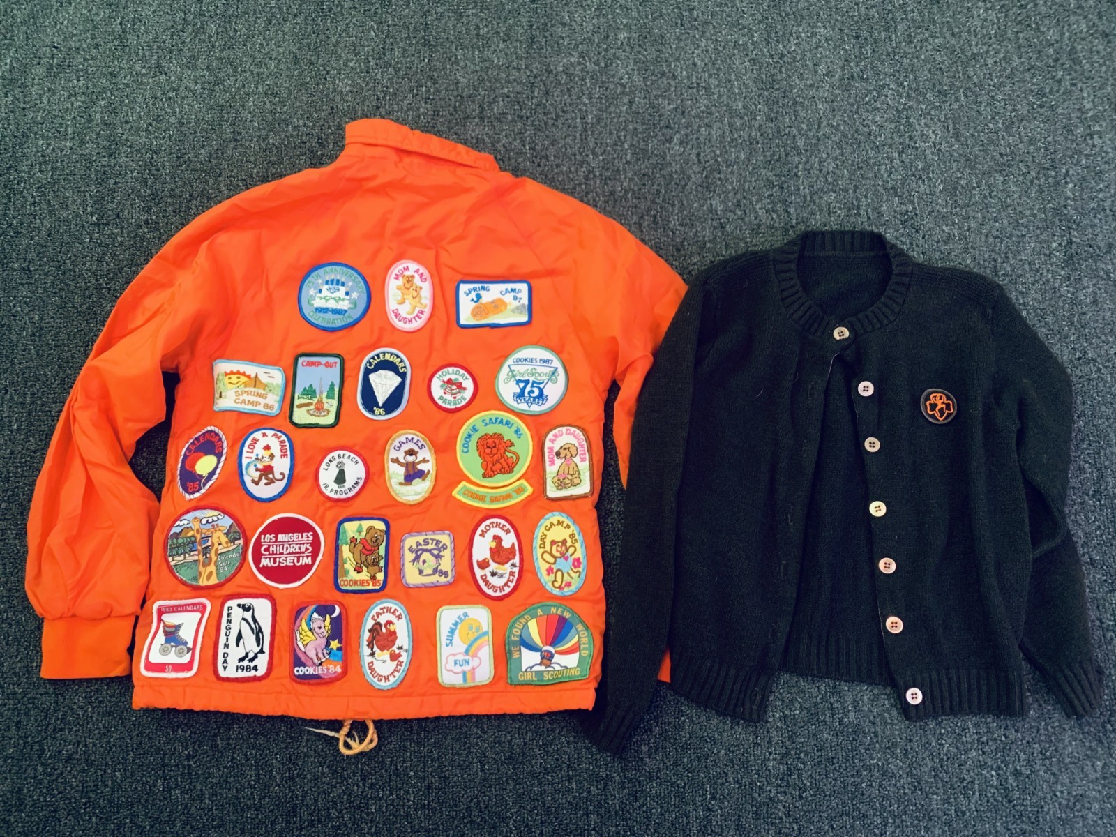 Vintage Girl Scout Jacket 80s Patches Windbreaker Brownie Sweater 1980s Rainbow Vintage Girl Scout Jacket 80s Patches Windbreaker Brownie Sweater 1980s Rainbow