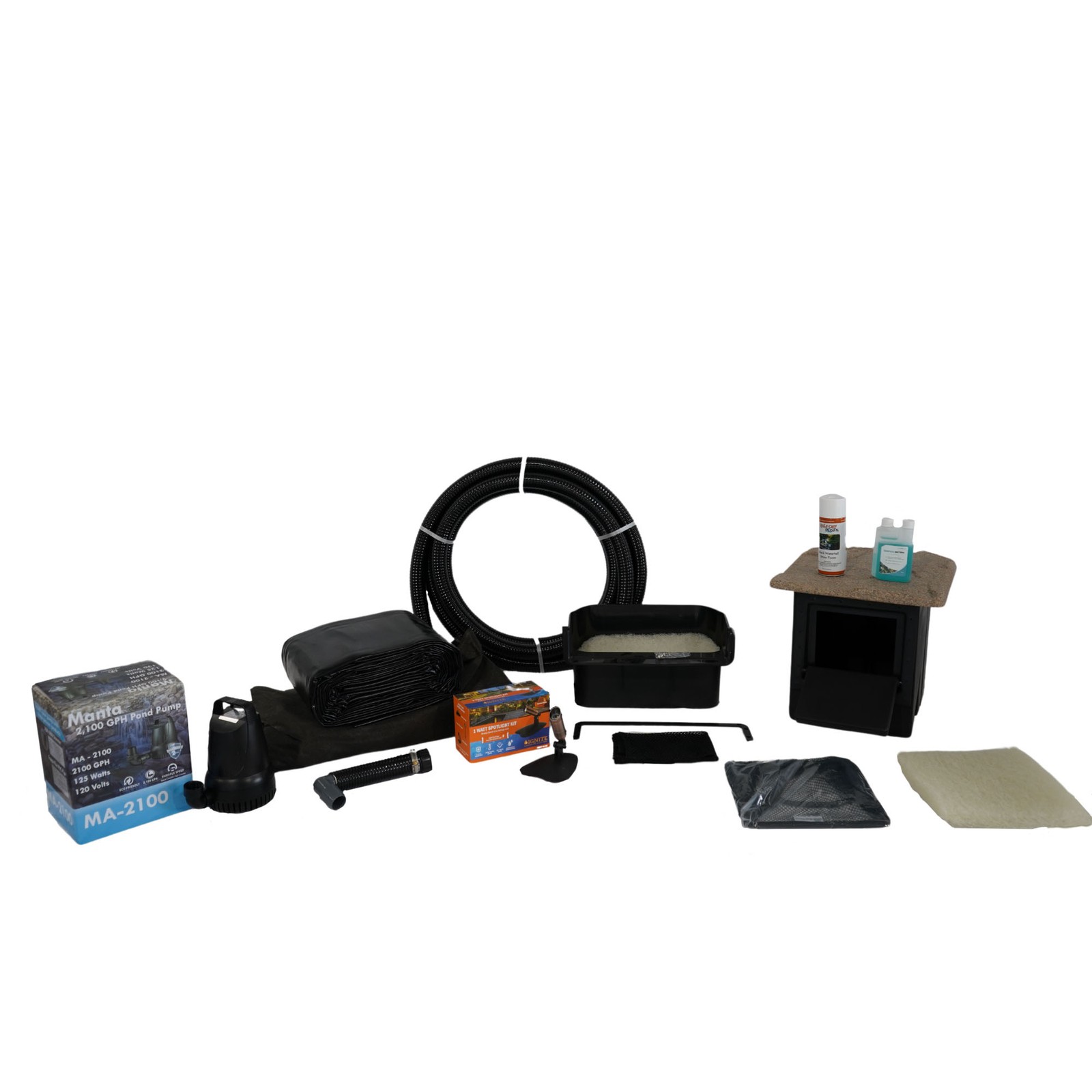 HALF OFF PONDS Simply Ponds 2,100 GPH Pump Pond Kit 10\' x 15\' PVC Pond Liner HALF OFF PONDS Simply Ponds 2,100 GPH Pump Pond Kit 10\' x 15\' PVC Pond Liner