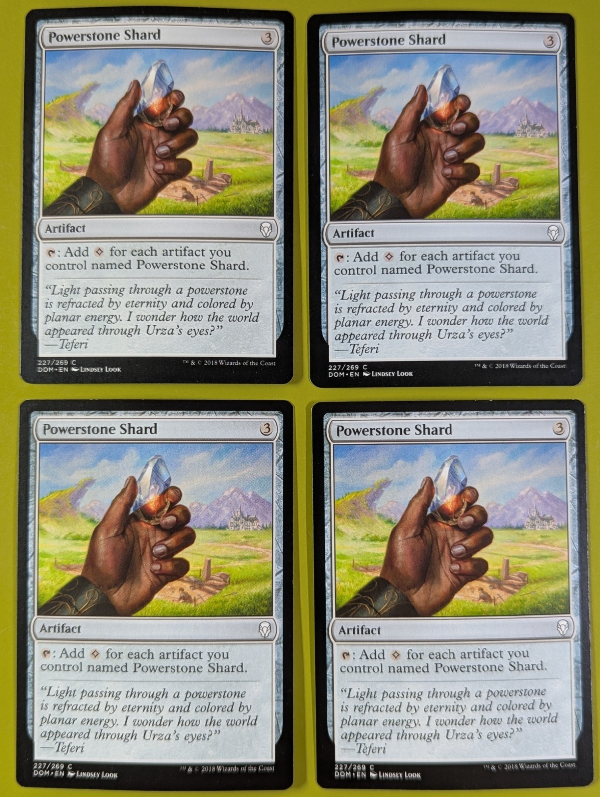 Powerstone Shardx4 Dominaria 4x Playset Magic the Gathering MTG