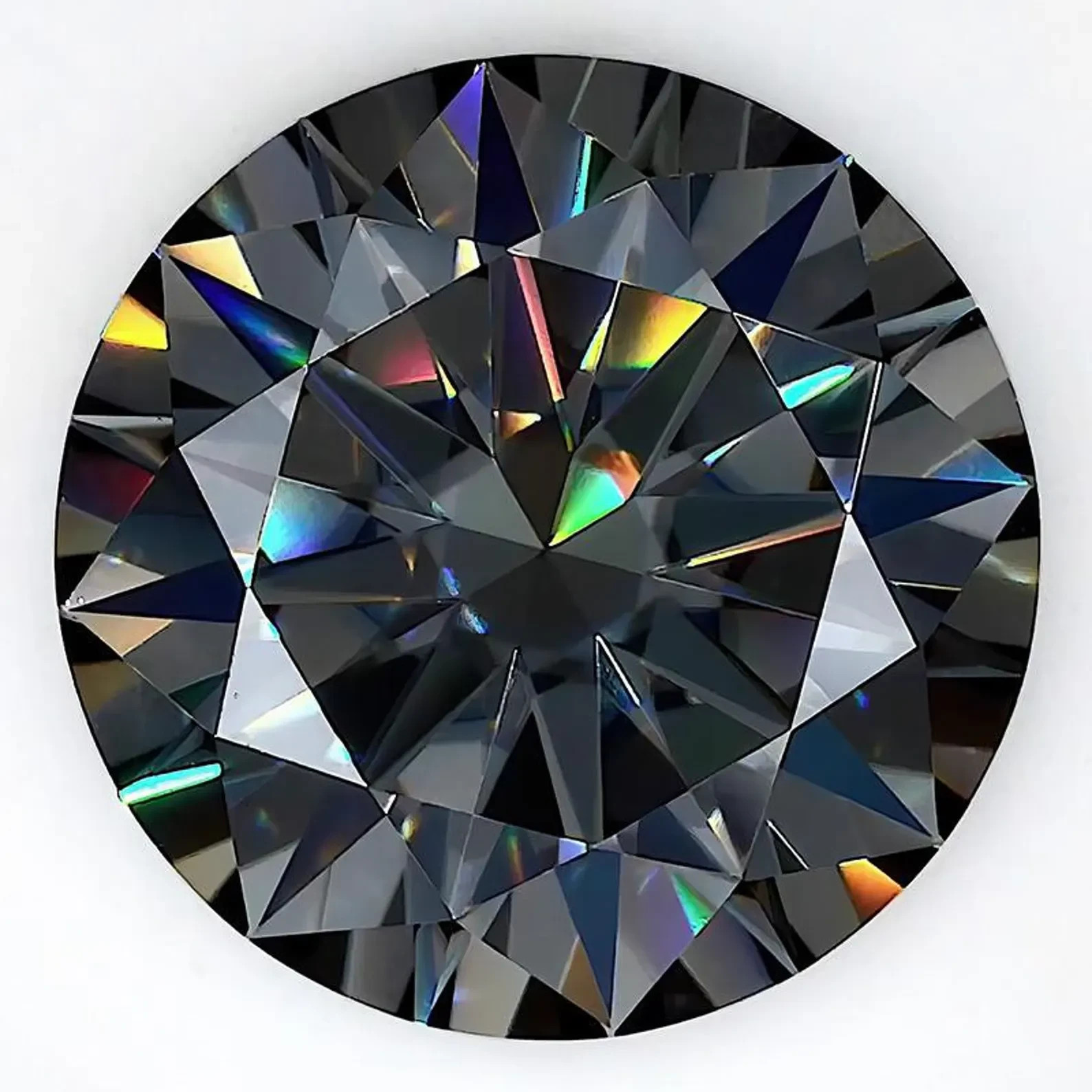 CERTIFIED 1.05 Ct Earth-Mined Natural black  Diamond  round cut LOOSE VVS1/ 7 mm