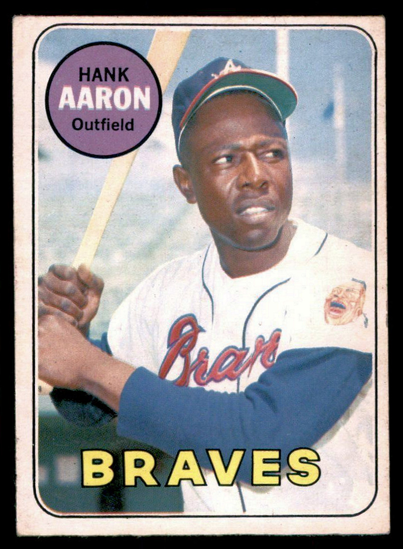 1969 O-Pee-Chee Hank Aaron #100 Baseball Card  - Braves