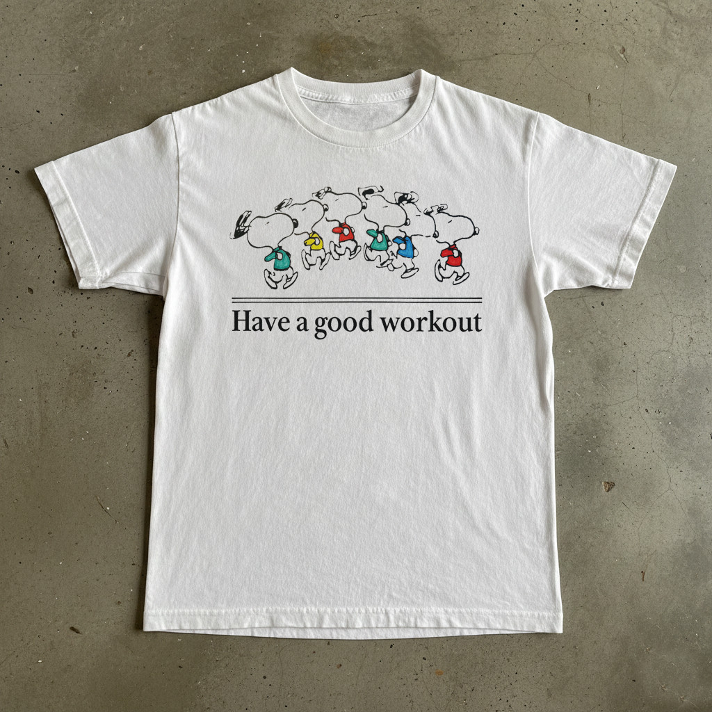 Vintage Snoopy Workout Running Tee