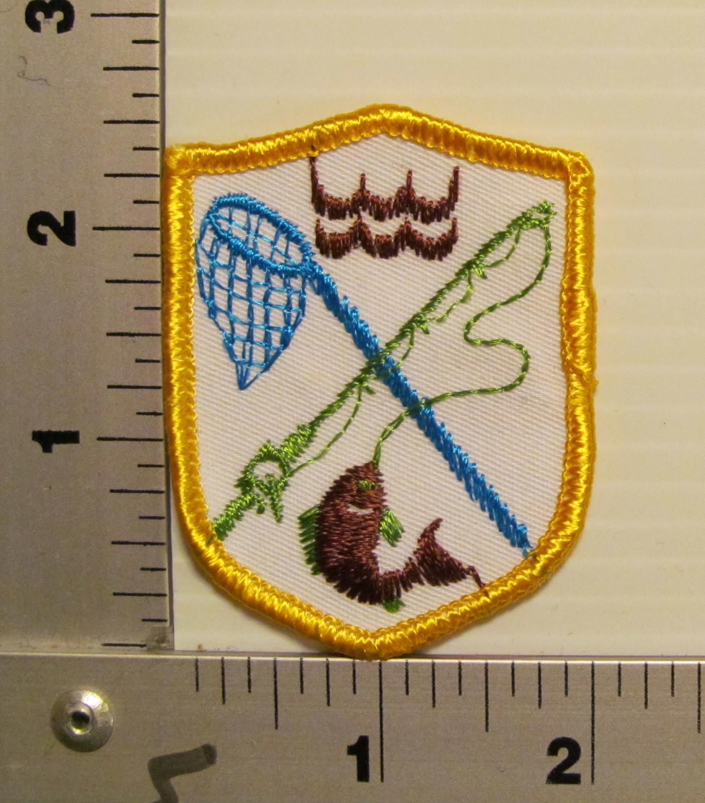1970's / 1980's FISHING VINTAGE EMBROIDERED PATCH