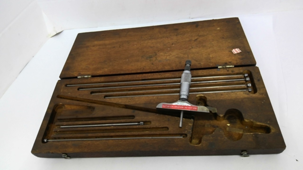 The L S Starrett 445 Depth Micrometer 0-9\
