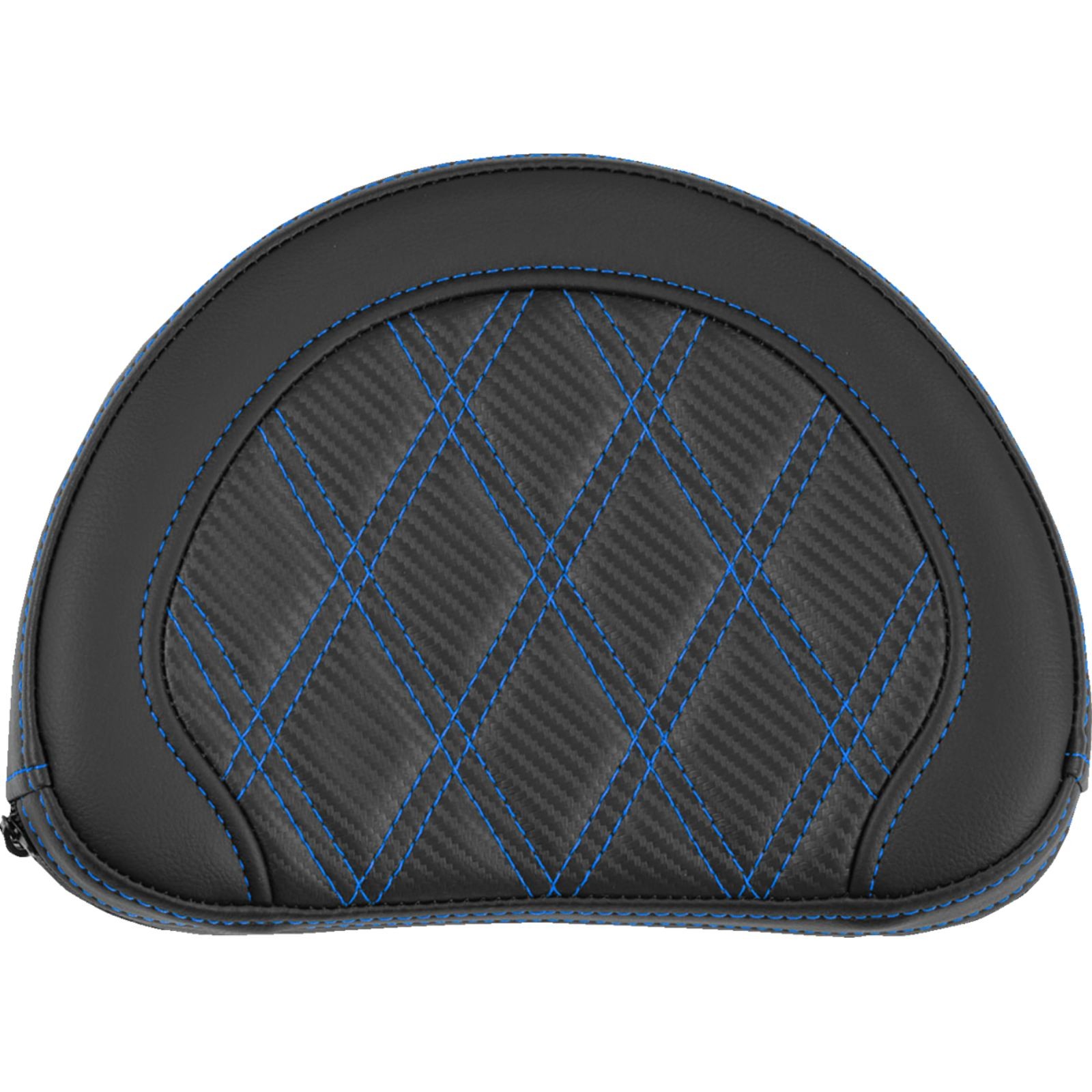 Saddlemen Contoured Sissy Bar Pad - Lattice Stitch - Blue Stitch 051320701 Saddlemen Contoured Sissy Bar Pad - Lattice Stitch - Blue Stitch 051320701
